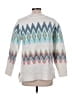 Talbots Chevron-herringbone White Pullover Sweater Size L - photo 2