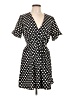 Isalis 100% Polyester Polka Dots Black Casual Dress Size L - photo 1