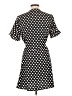 Isalis 100% Polyester Polka Dots Black Casual Dress Size L - photo 2