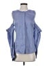 Milly Blue Long Sleeve Blouse Size 2 - photo 1