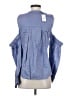 Milly Blue Long Sleeve Blouse Size 2 - photo 2
