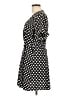 Isalis 100% Polyester Polka Dots Black Casual Dress Size L - photo 5