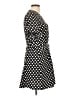 Isalis 100% Polyester Polka Dots Black Casual Dress Size L - photo 4