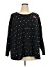 Catherines 100% Cotton Polka Dots Black Pullover Sweater Size 3X - photo 1