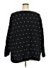 Catherines 100% Cotton Polka Dots Black Pullover Sweater Size 3X - photo 2