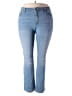 St. John's Bay Hearts Blue Jeans Size 18W - photo 1