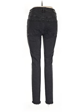 Madewell Tall 10" High-Rise Skinny Jeans in Berkeley Black: Button-Through Edition (view 2)