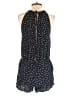 ANGL 100% Rayon Polka Dots Blue Romper Size S - photo 2