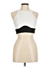 River Island 100% Polyester White Sleeveless Top Size 8 - photo 1