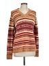 Westbound Stripes Tan Pullover Sweater Size L - photo 1