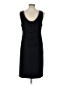 Adrienne Vittadini Solid Black Casual Dress Size L - photo 2