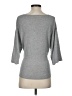 Elan Solid Gray 3/4 Sleeve Top Size S - photo 2