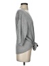 Elan Solid Gray 3/4 Sleeve Top Size S - photo 4