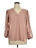 Shein Pink 3/4 Sleeve Blouse Size XL - photo 1