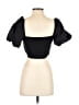 Zara Black Short Sleeve Top Size S - photo 2