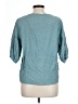 Unbranded Teal Short Sleeve Blouse Size L - photo 2
