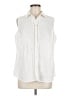 Eddie Bauer Ivory Sleeveless Button-Down Shirt Size M (estimated) - photo 1