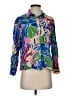 True Destinations 100% Rayon Floral Blue 3/4 Sleeve Blouse Size S - photo 1