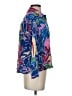 True Destinations 100% Rayon Floral Blue 3/4 Sleeve Blouse Size S - photo 4