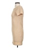 Elodie Solid Tan Casual Dress Size S - photo 5