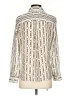 Banana Republic 100% Polyester Print Ivory Long Sleeve Blouse Size XS - photo 2