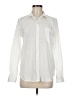 Gap 100% Cotton Chevron-herringbone Ivory Long Sleeve Button-Down Shirt Size M - photo 1