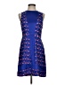 Harlyn 100% Silk Graphic Blue Cocktail Dress Size S - photo 1