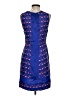 Harlyn 100% Silk Graphic Blue Cocktail Dress Size S - photo 2