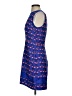 Harlyn 100% Silk Graphic Blue Cocktail Dress Size S - photo 5