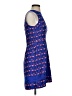 Harlyn 100% Silk Graphic Blue Cocktail Dress Size S - photo 4
