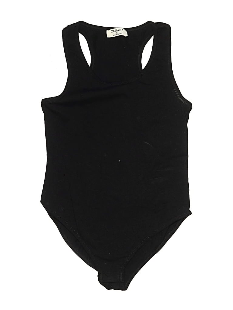 Pre-owned Zenana Bodysuit In Black
