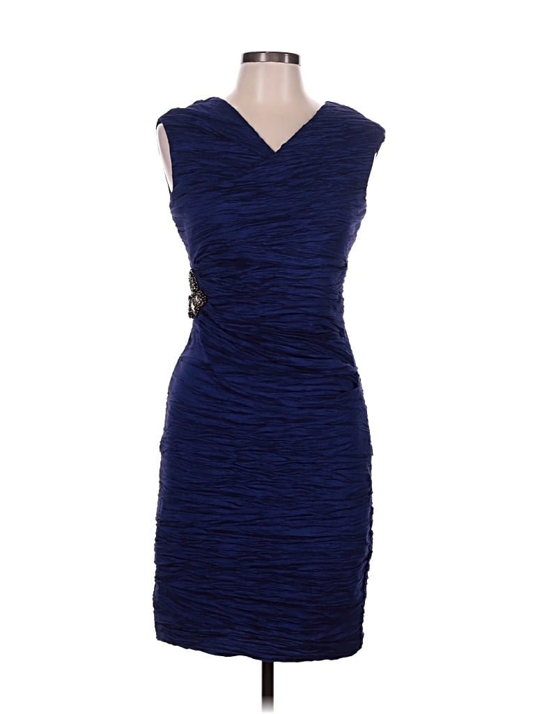 Pre-owned Calvin Klein Cocktail Dress In Blue