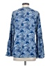 MICHAEL Michael Kors Blue Long Sleeve Blouse Size S - photo 2