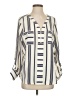 NY Collection Stripes Ivory 3/4 Sleeve Blouse Size P (petite) - photo 1