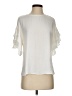 Naked Zebra 100% Polyester Ivory Short Sleeve Blouse Size S - photo 1