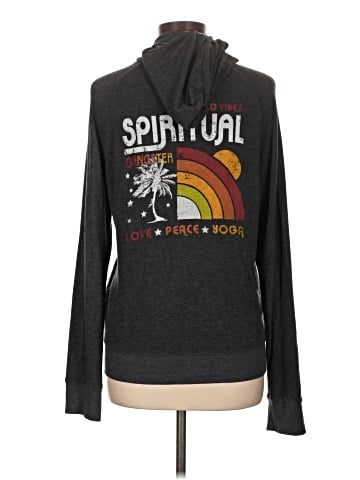 Spiritual Gangster Zip Up Hoodie (view 2)