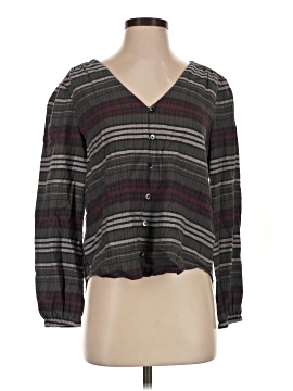 Madewell V-Neck Button-Down Shirt in Pineview Plaid (view 1)