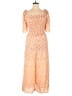 Hayden 100% Polyester Polka Dots Orange Jumpsuit Size 2X - photo 1
