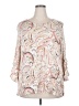 Chico's Paisley Multi Color Ivory 3/4 Sleeve Blouse Size XXL (4) - photo 1