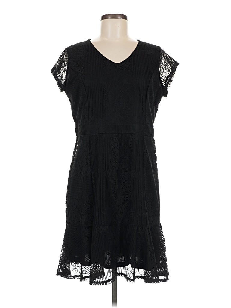 Pre-owned Ny Collection Cocktail Dress In Black