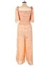 Hayden 100% Polyester Polka Dots Orange Jumpsuit Size 2X - photo 2