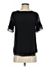 Naked Zebra 100% Polyester Black Short Sleeve Blouse Size S - photo 1