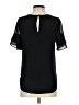 Naked Zebra 100% Polyester Black Short Sleeve Blouse Size S - photo 2