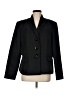 Le Suit 100% Polyester Black Blazer Size 6 - photo 1