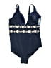 Unbranded Paisley Blue One Piece Swimsuit Size L - photo 2