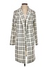 MELLODAY Plaid Ivory Coat Size S - photo 1