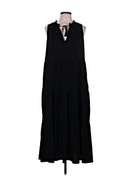 max studio drop waist dress Silver Crinkled Empire Waist Dress main image 1