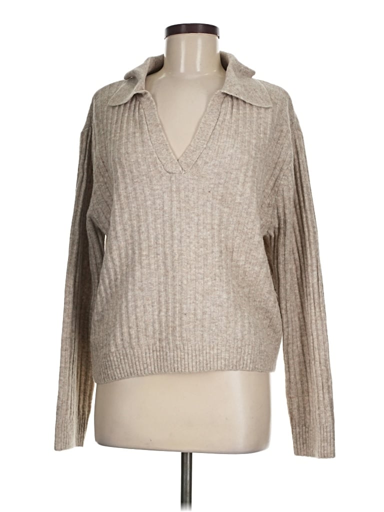 Pre-owned Mng Pullover Sweater In Tan
