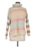 Tribal Color Block Ivory Pullover Sweater Size M - photo 1