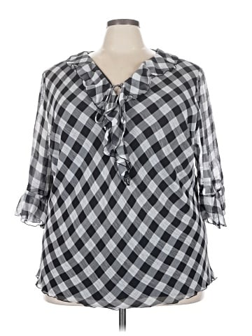 Maggie Barnes 3/4 Sleeve Blouse (view 1)